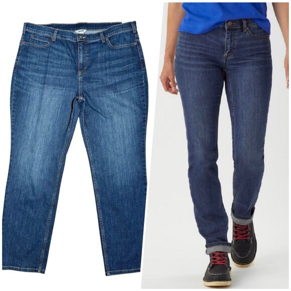 Duluth Trading Co. Denim - Duluth Trading Co | Women | DuluthFlex Daily Denim Slim Leg Denim Jeans | Sz 18
